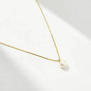 Colar de Pérola Banhado a Ouro 18K- Semi Jóia de Luxo