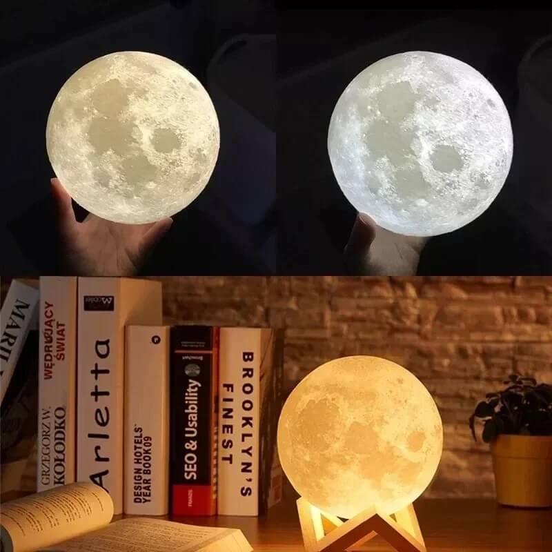 Luminária Lua Umidificadora 3D